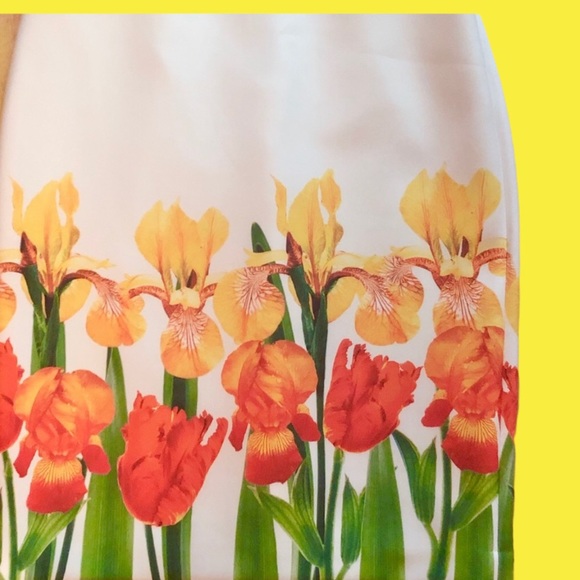 Calvin Klein Floral Hem Sheath Dress Sz 6 NWT - Picture 10 of 14